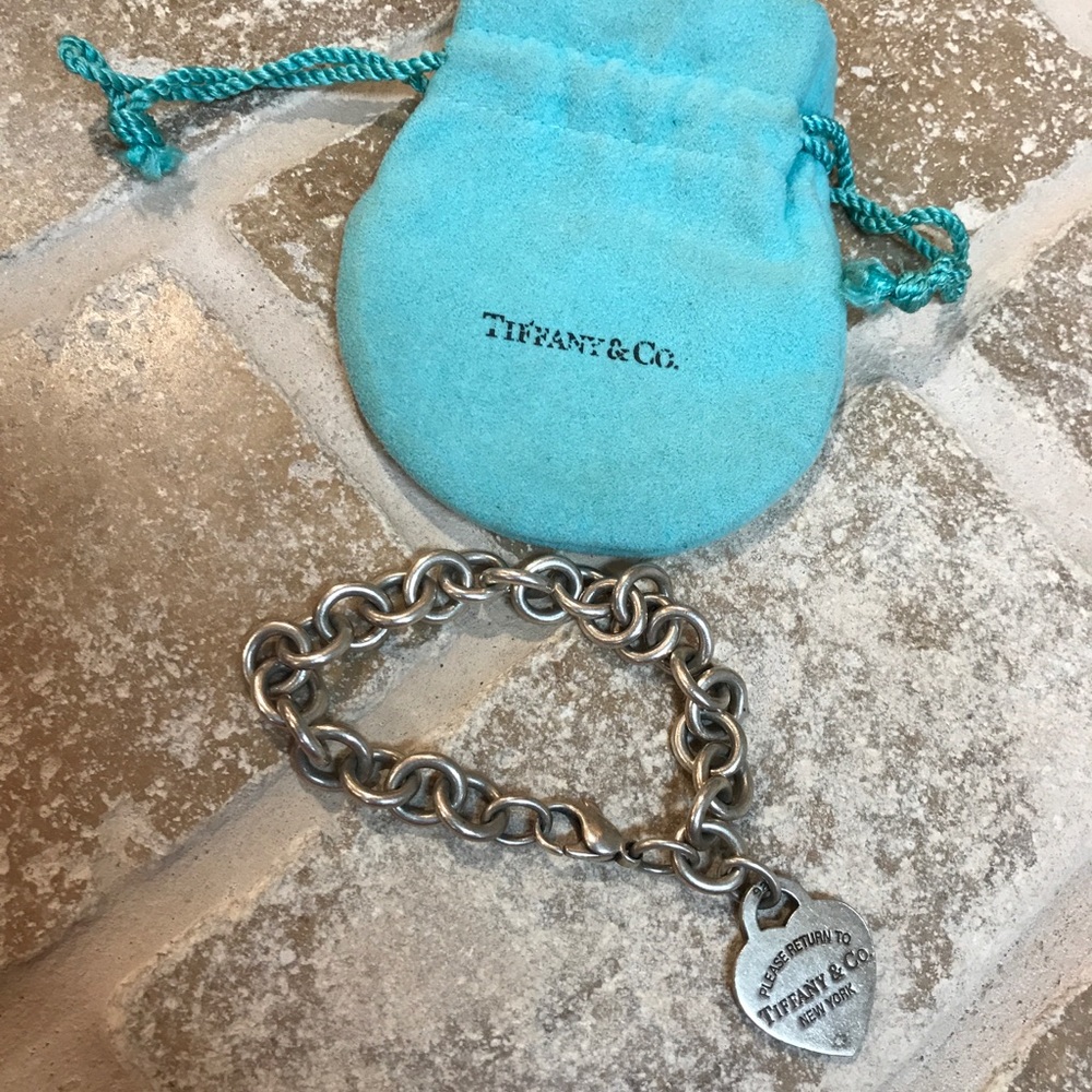 Tiffany heart charm bracelet